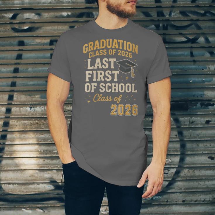 Graduation Class Of 2026 My Last First Day Of School Senior Unisex Jersey T-Shirt