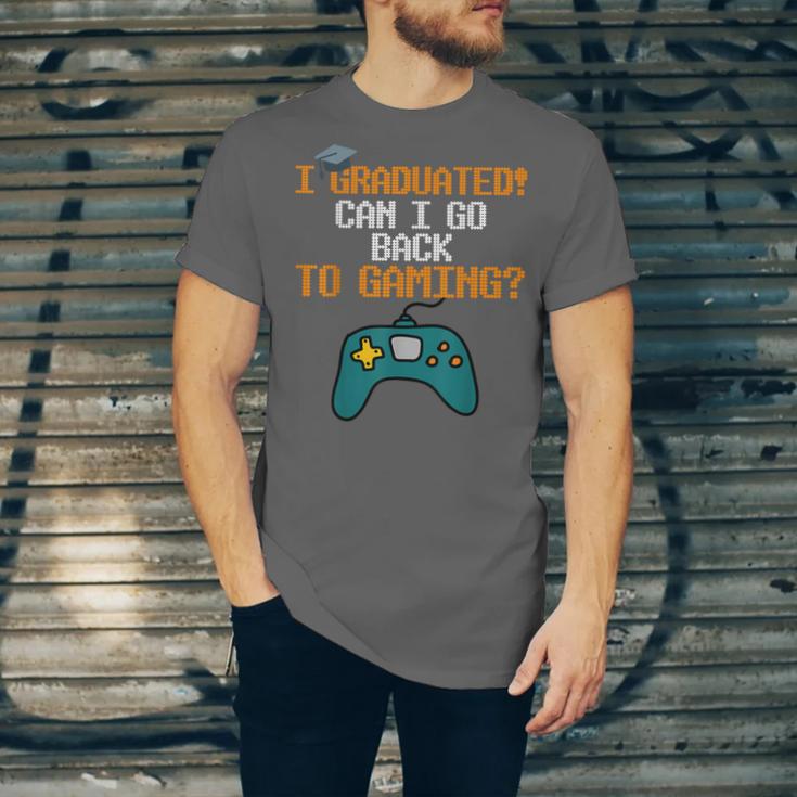 Graduation I Graduated Can I Go Back To Gaming Unisex Jersey T-Shirt