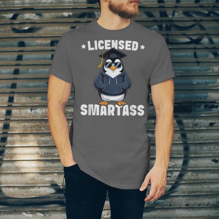 Graduation Penguin Licensed Smartass Graduate Unisex Jersey T-Shirt