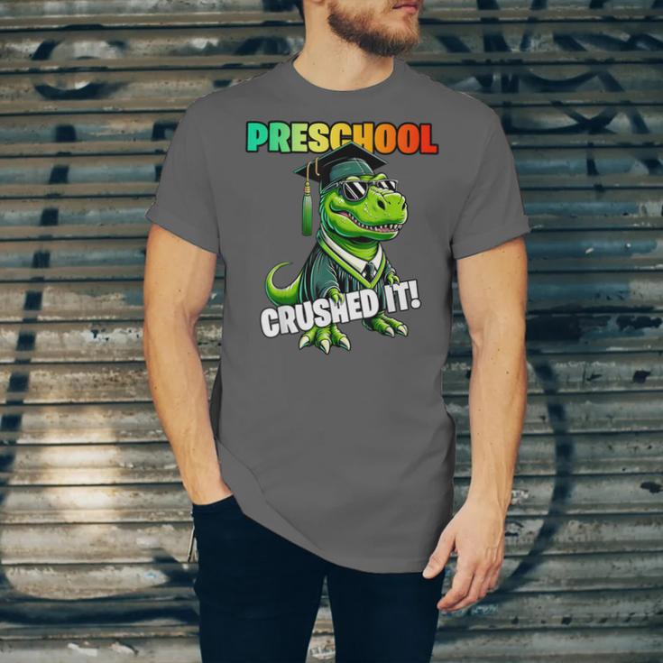 Graduation Preschool DinosaurRex Crushed It Boys Grad Unisex Jersey T-Shirt