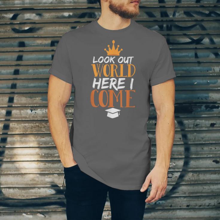Graduation Shirt For Graduate Look Out World Here I Come Unisex Jersey T-Shirt