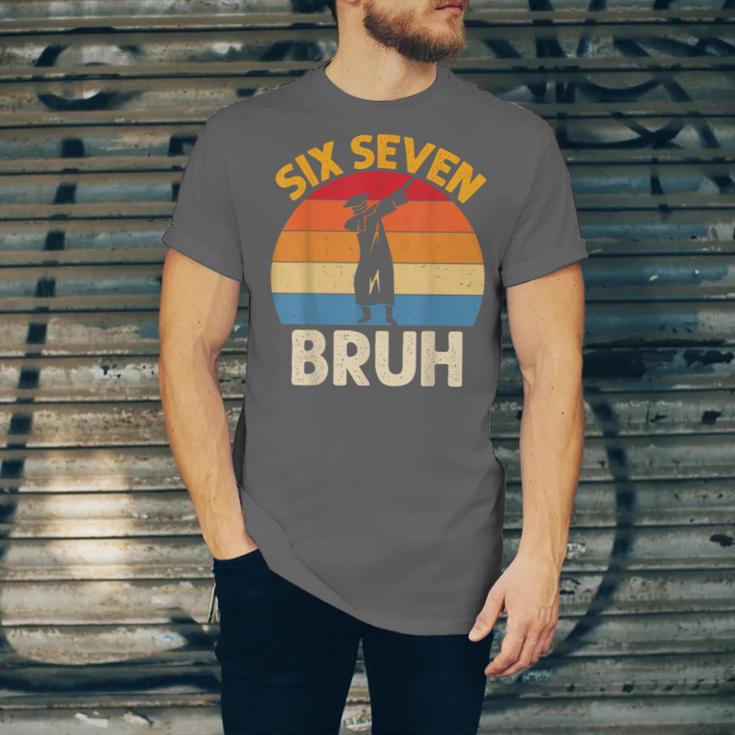 Graduation Six Seven Bruh Dabbing 67 Meme 6 7 Boys Kids Unisex Jersey T-Shirt