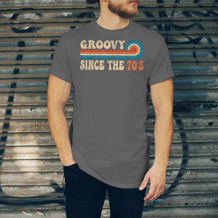Groovy Since The 70s Aesthetic Nostalgia 1970's Retro Unisex Jersey T-Shirt