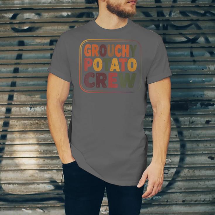 Grouchy Potato Crew Introvert Sarcasm Unisex Jersey T-Shirt