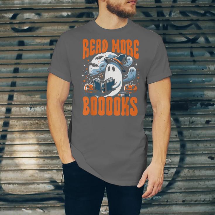 Halloween Book Lover Ghost Boo Pun Read More Boooks Unisex Jersey T-Shirt Halloween Book Lover Ghost Boo Pun Read More Boooks Unisex Jersey T-Shirt