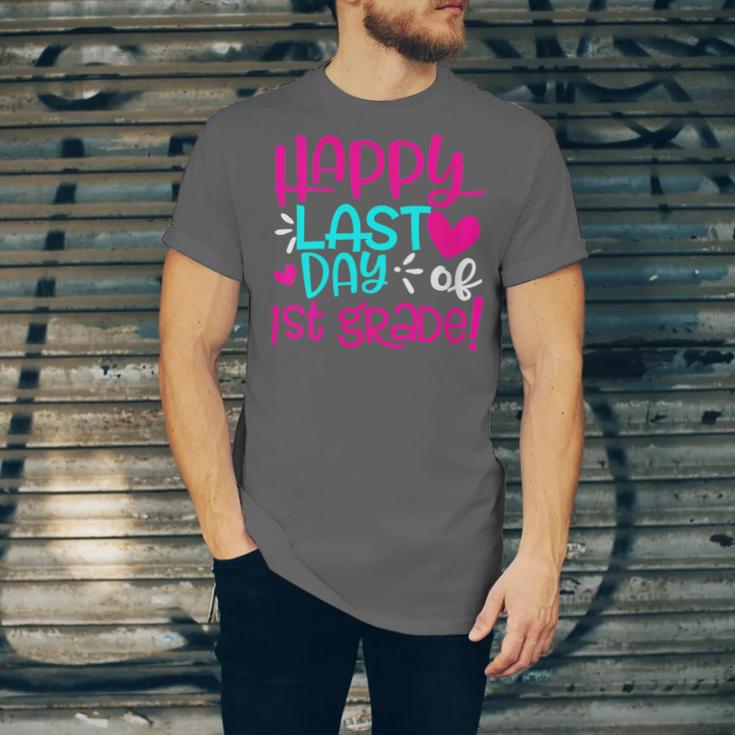 Happy Last Day Of First 1st Grade Teacher Student Graduation Unisex Jersey T-Shirt