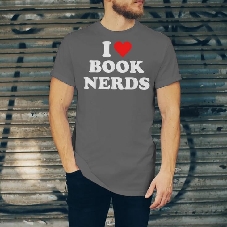 I Heart Book Nerds Book Readers Cute Unisex Jersey T-Shirt