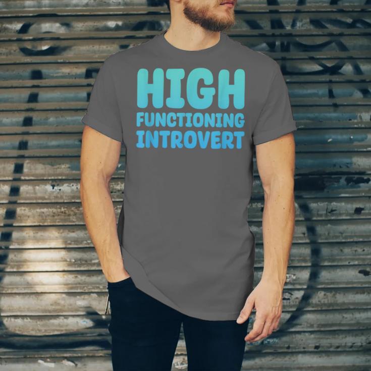 High Functioning Introvert Sarcasm Sarcastic Unisex Jersey T-Shirt High Functioning Introvert Sarcasm Sarcastic Unisex Jersey T-Shirt