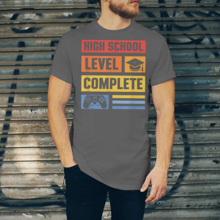 High School Level Complete Class Of 2024 Senior Graduation Unisex Jersey T-Shirt