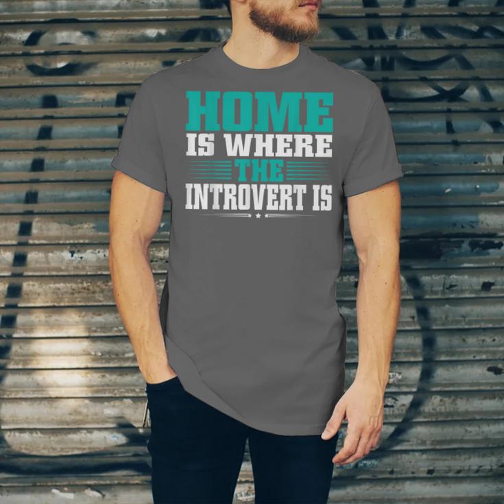 Home Is Where The Introvert Is Introvert Unisex Jersey T-Shirt