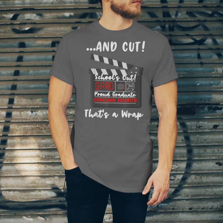 Homeland Security Degree Graduation Film Clapper Unisex Jersey T-Shirt