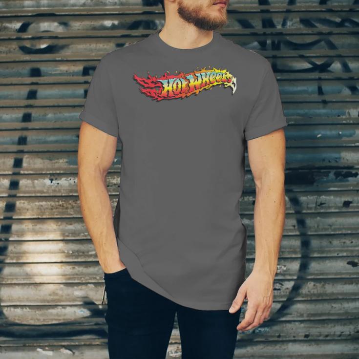 Hot Wheels Comic Book Fire Logo Unisex Jersey T-Shirt
