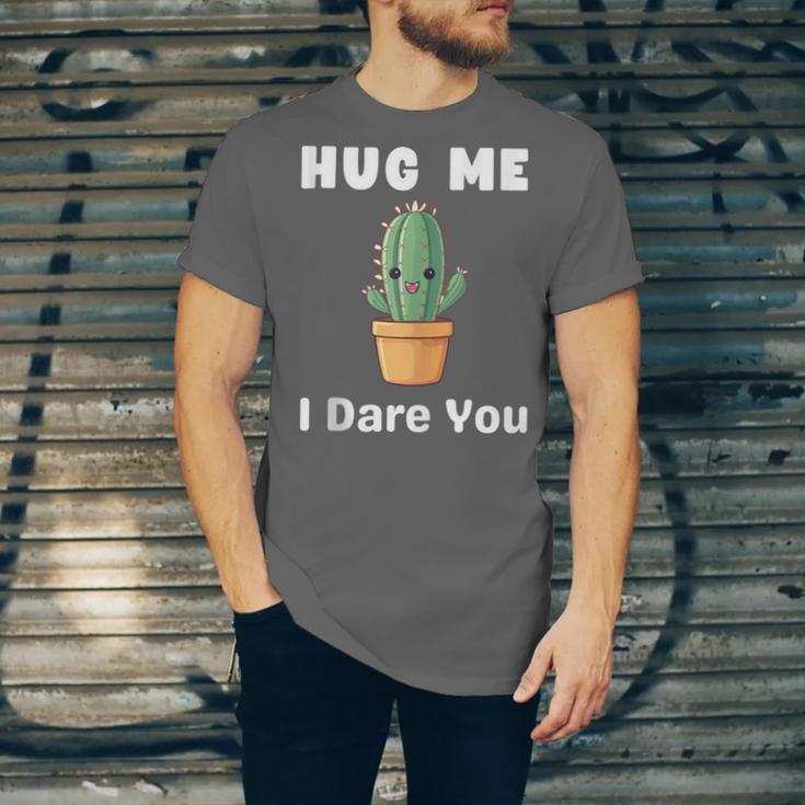 Hug Me I Dare You Introvert Cactus Tee Unisex Jersey T-Shirt Hug Me I Dare You Introvert Cactus Tee Unisex Jersey T-Shirt
