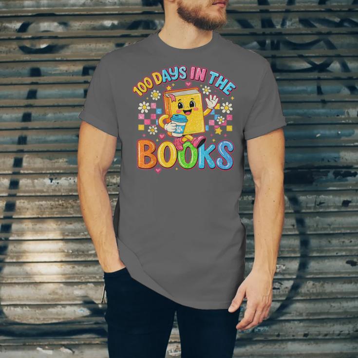 HUGvyn Preppy 100 Days In The Books Teacher Reading Coffee Unisex Jersey T-Shirt