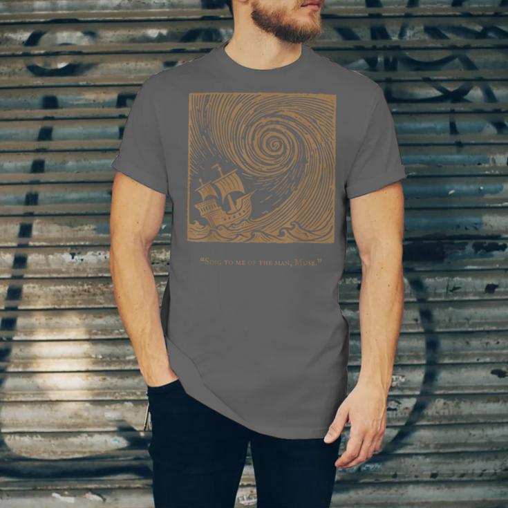 Iliad Odyssey Homer Ancient Greek History Book Odyssey Unisex Jersey T-Shirt