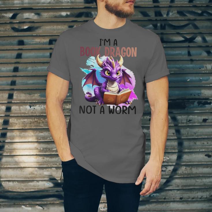 I'm A Book Dragon Not A Worm Unisex Jersey T-Shirt I'm A Book Dragon Not A Worm Unisex Jersey T-Shirt