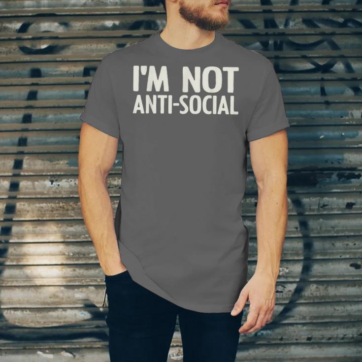 I'm Not Anti-Social I Introvert Unisex Jersey T-Shirt