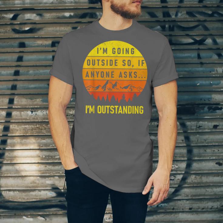 I'm Outstanding Retro Introvert Mountain Trip Lover Unisex Jersey T-Shirt
