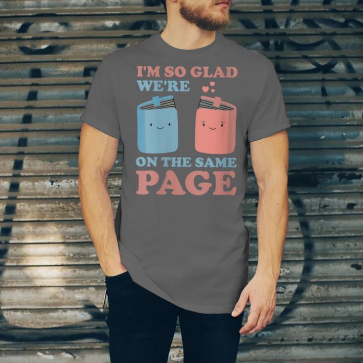 I'm So Glad We'Re On The Same Page Book Lover Writer Unisex Jersey T-Shirt I'm So Glad We'Re On The Same Page Book Lover Writer Unisex Jersey T-Shirt