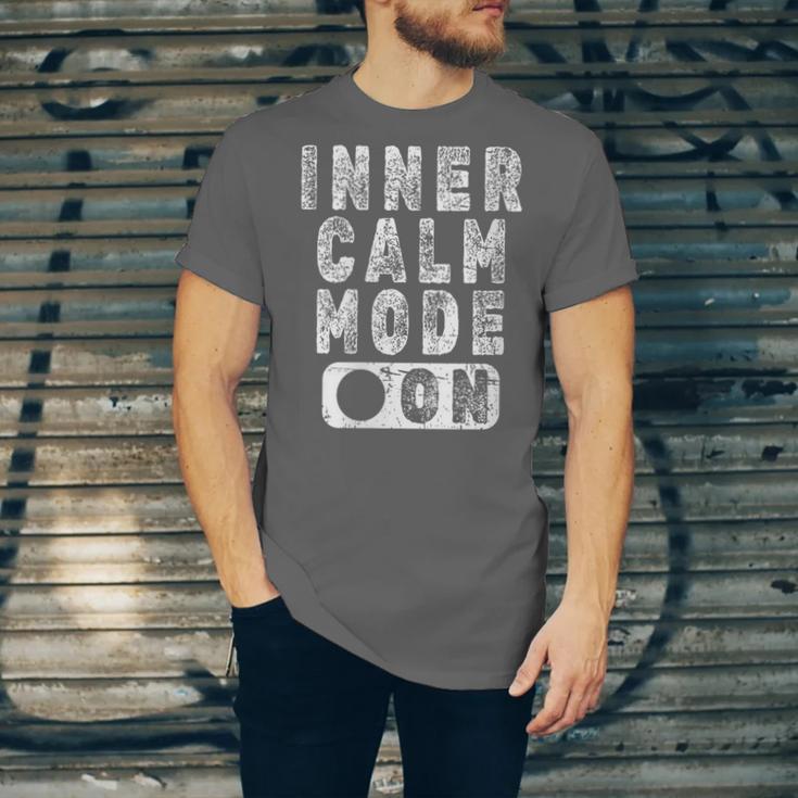 Inner Calm Mode On Introvert Saying Unisex Jersey T-Shirt