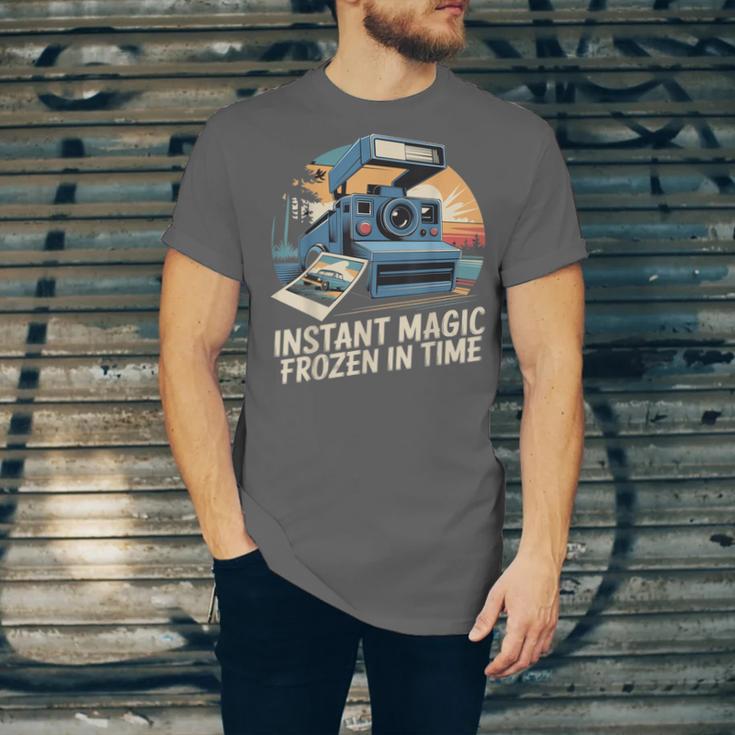 Instant Magic Frozen In Time Retro Camera Nostalgia Unisex Jersey T-Shirt Instant Magic Frozen In Time Retro Camera Nostalgia Unisex Jersey T-Shirt