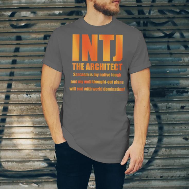 INTJ Architect Personality Introvert Sarcastic Orange Unisex Jersey T-Shirt INTJ Architect Personality Introvert Sarcastic Orange Unisex Jersey T-Shirt