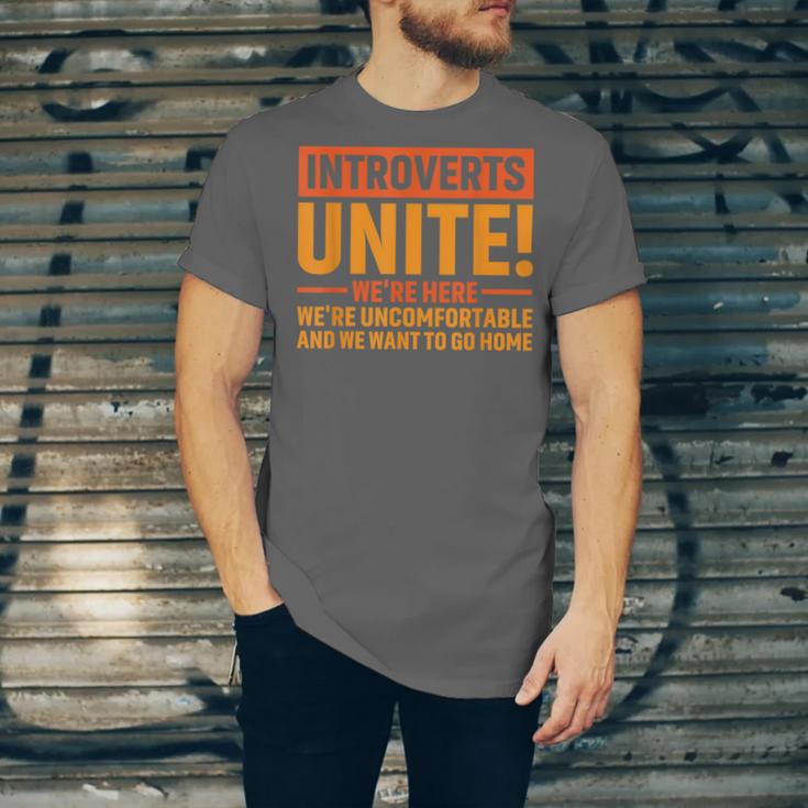 Introvert Antisocial Sarcasm Introverts Unite Anti Social Unisex Jersey T-Shirt