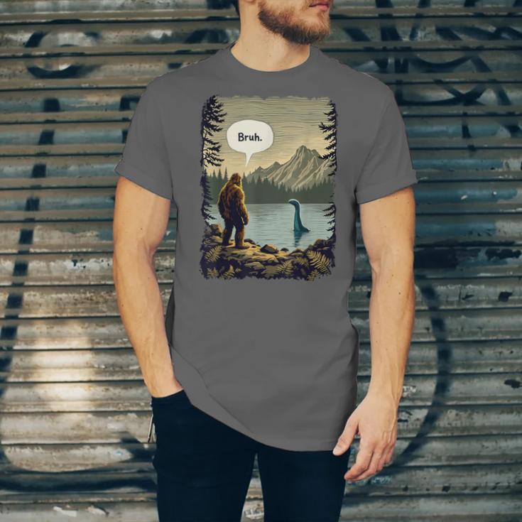 Introvert Bigfoot Sasquatch Loch Ness Monster Bruh Unisex Jersey T-Shirt Introvert Bigfoot Sasquatch Loch Ness Monster Bruh Unisex Jersey T-Shirt
