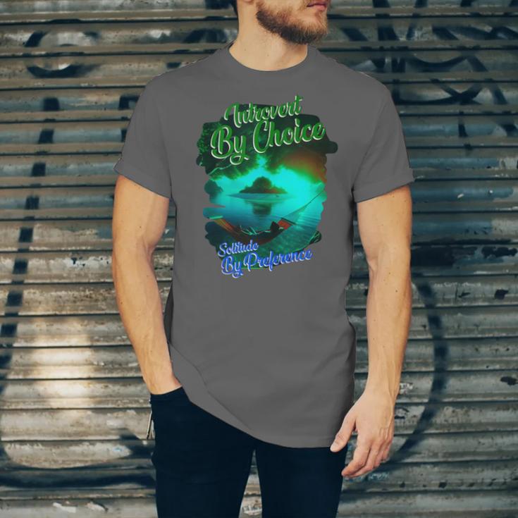 Introvert Choice Solitude By Preference Unisex Jersey T-Shirt Introvert Choice Solitude By Preference Unisex Jersey T-Shirt