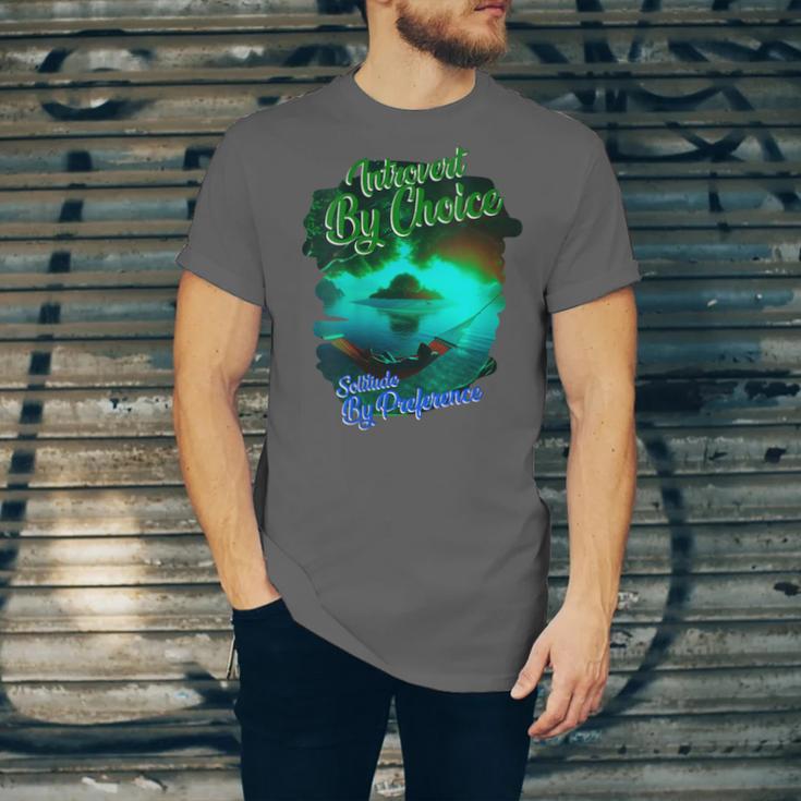 Introvert Choice Solitude By Preference Unisex Jersey T-Shirt Introvert Choice Solitude By Preference Unisex Jersey T-Shirt
