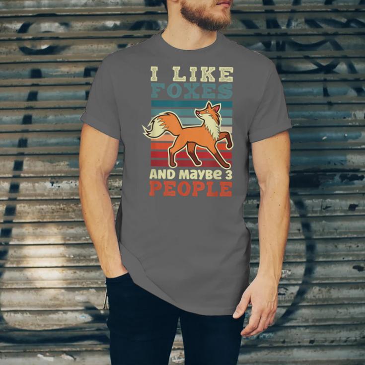 Introvert Fox Animal Lover Saying Loner Antisocial Unisex Jersey T-Shirt
