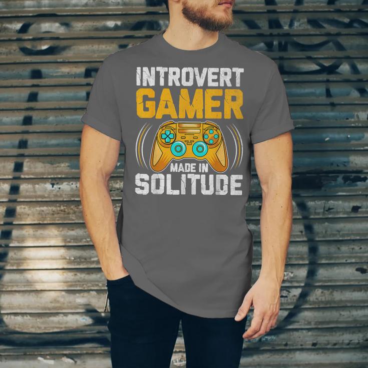 Introvert Gamer Video Games Anti Social Team Player Unisex Jersey T-Shirt