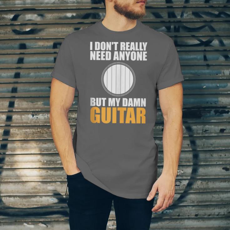Introvert Guitarist Only Need Guitar Enjoy Acoustic Music Unisex Jersey T-Shirt
