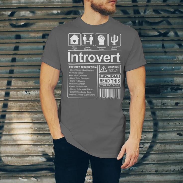 Introvert Label Antisocial Loner Socially Awkward Unisex Jersey T-Shirt