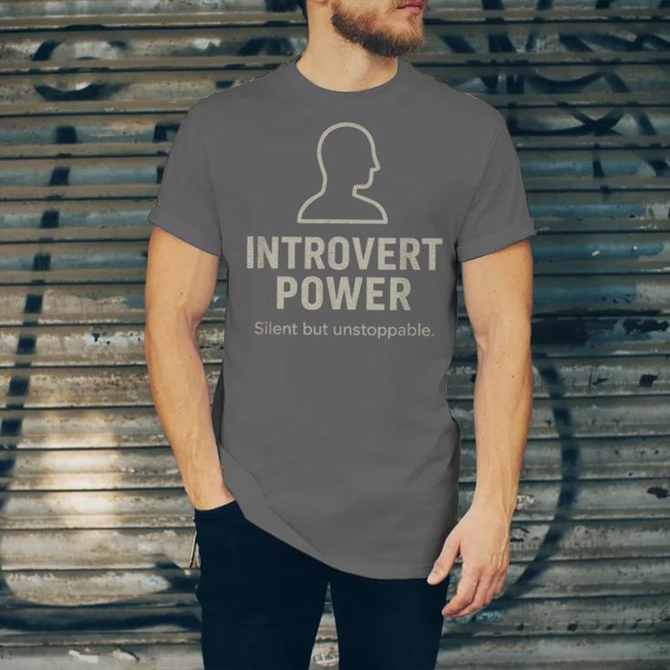 Introvert Power Silent But Unstoppable Unisex Jersey T-Shirt Introvert Power Silent But Unstoppable Unisex Jersey T-Shirt