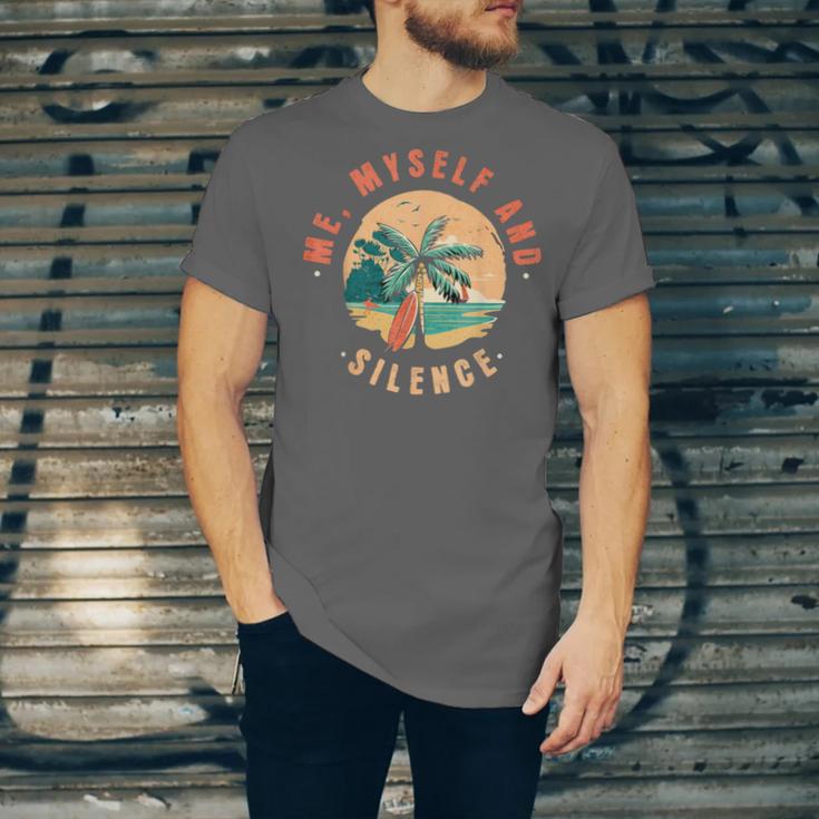 Introvert Relaxation Me Myself And Silence Summer Vacation Men Women Unisex Jersey T-Shirt