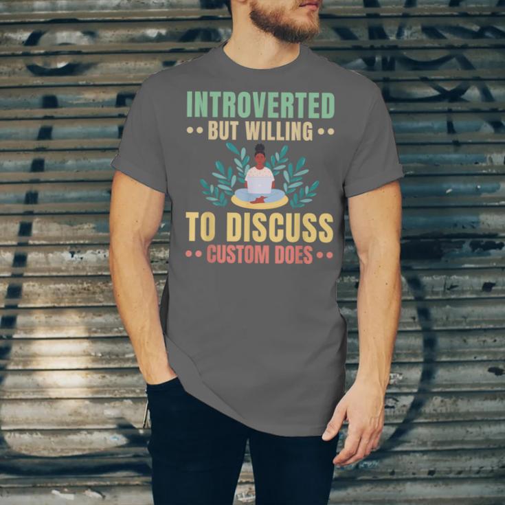 Introvert Saying Antisocial Sarcasm Introverts Unisex Jersey T-Shirt Introvert Saying Antisocial Sarcasm Introverts Unisex Jersey T-Shirt