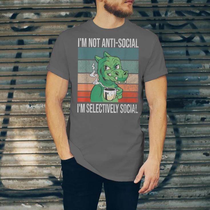 Introvert Selectively Social Anti-Social Shy Unisex Jersey T-Shirt Introvert Selectively Social Anti-Social Shy Unisex Jersey T-Shirt