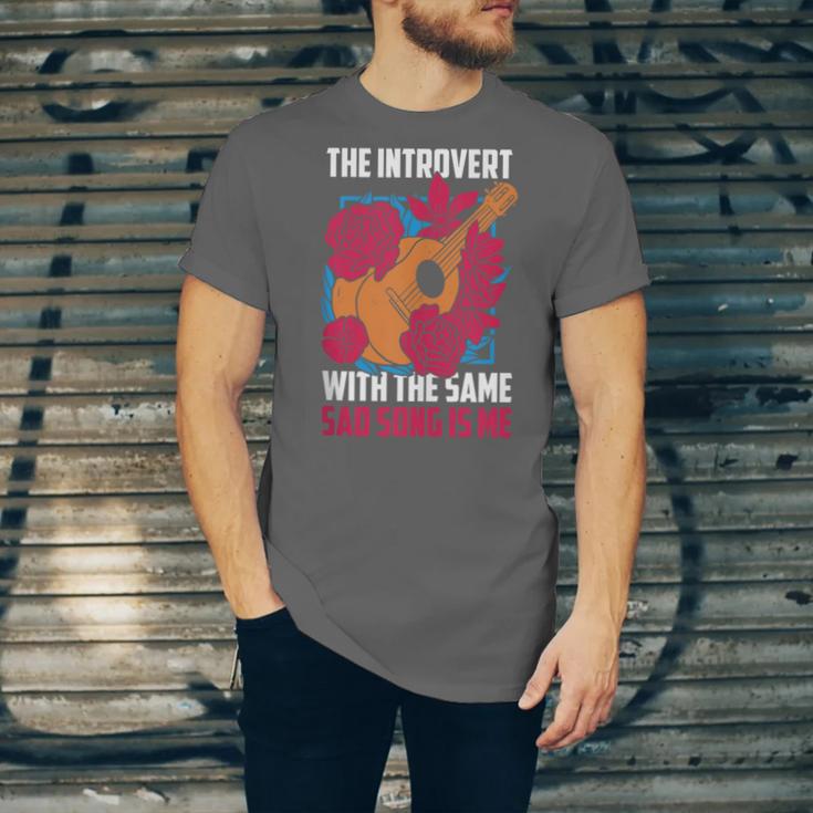 Introvert Singers Singing Sad Song Classical Music Lovers Unisex Jersey T-Shirt