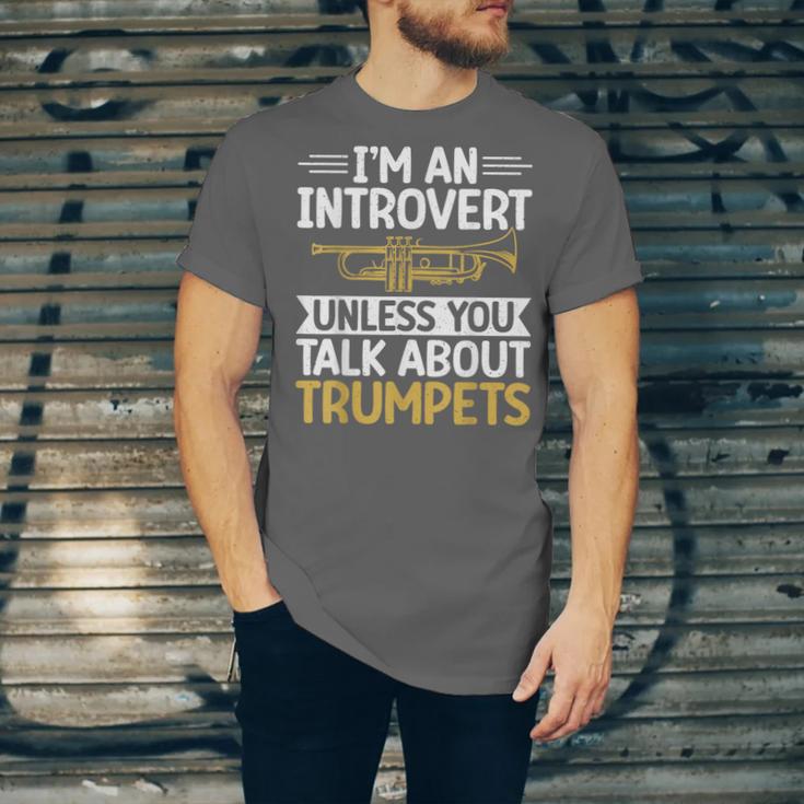 Im An Introvert Unless You Talk About Trumpets Unisex Jersey T-Shirt Im An Introvert Unless You Talk About Trumpets Unisex Jersey T-Shirt