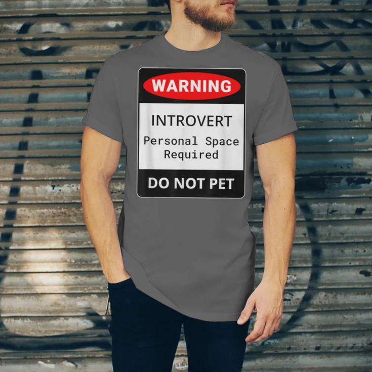 Introvert Warning Danger Do Not Pet Disturb Anti-Social Unisex Jersey T-Shirt Introvert Warning Danger Do Not Pet Disturb Anti-Social Unisex Jersey T-Shirt