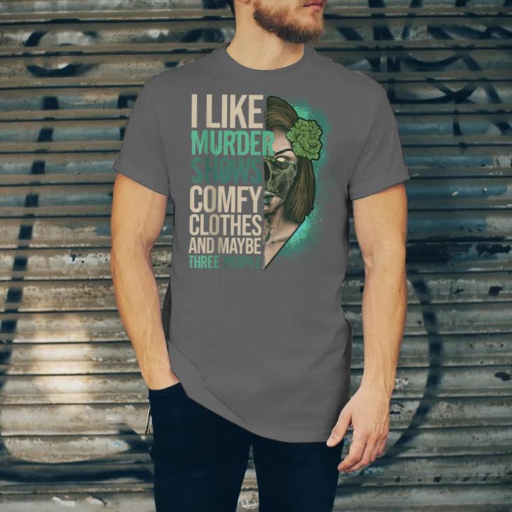 Introverted Murder Shows True Crime Lovers Introvert Unisex Jersey T-Shirt
