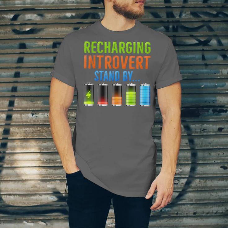 Introverted Recharging Introvert Saying Sarcasm Unisex Jersey T-Shirt Introverted Recharging Introvert Saying Sarcasm Unisex Jersey T-Shirt