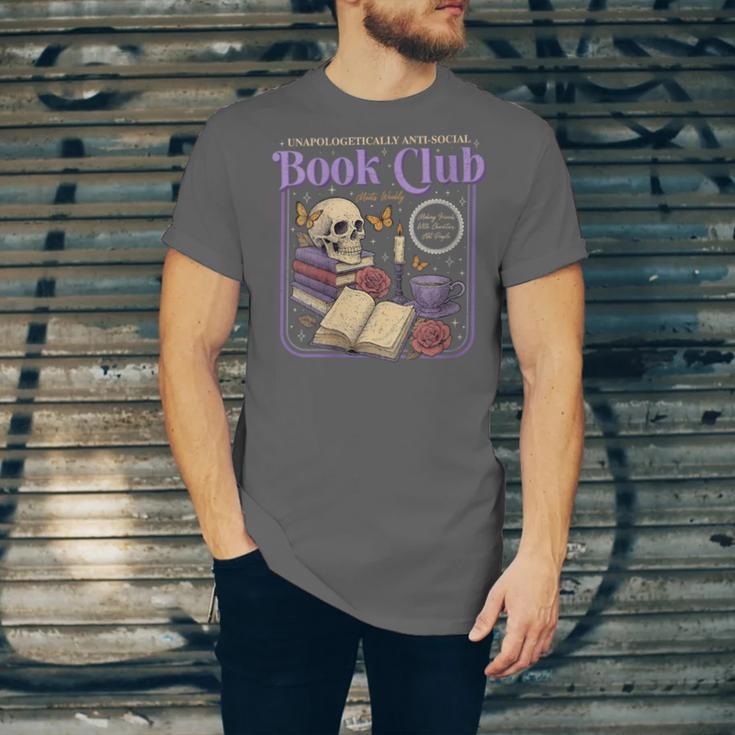 Introverted Romance Unapologetically Anti-Social Book Club Unisex Jersey T-Shirt