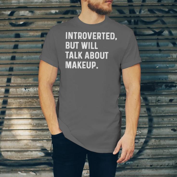 Introverted But Will Talk About Makeup Vlogger Blogger Vlog Unisex Jersey T-Shirt Introverted But Will Talk About Makeup Vlogger Blogger Vlog Unisex Jersey T-Shirt