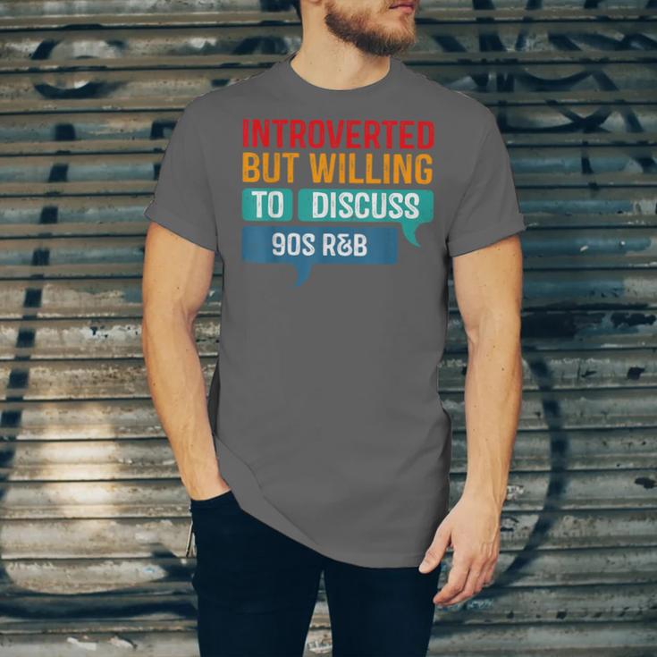Introverted But Willing To Discuss 90s R&b Unisex Jersey T-Shirt
