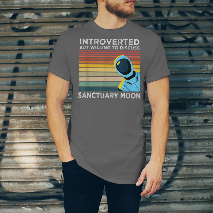 Introverted But Willing To Discuss Sanctuary Moon Unisex Jersey T-Shirt