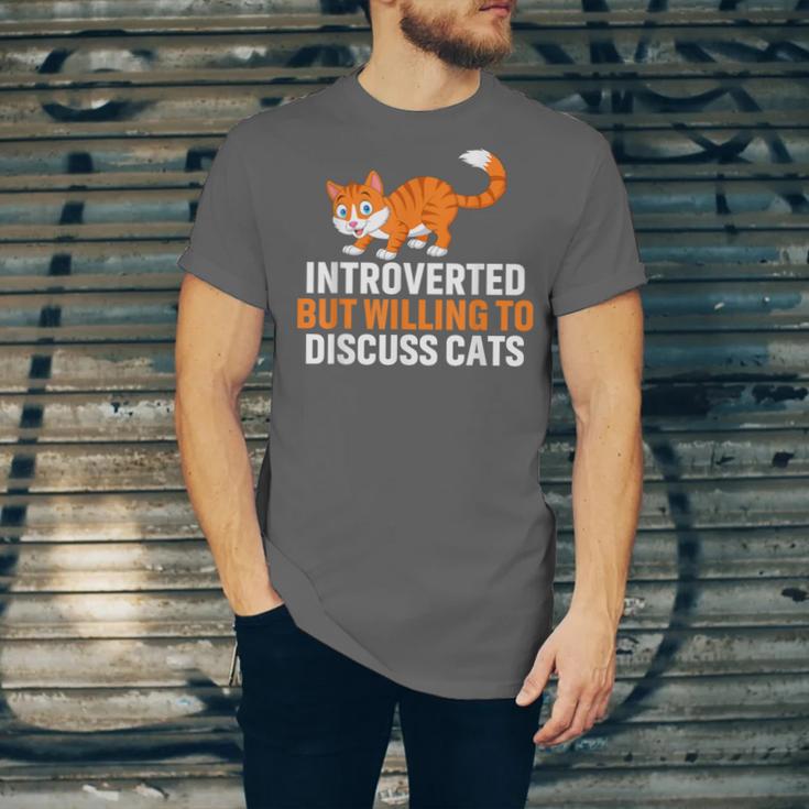 Introverts Cat Lover Introvert Antisocial Cats Anti Social Unisex Jersey T-Shirt