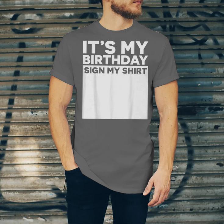 It's My Birthday Sign Boy Men Decoration Guestbook Unisex Jersey T-Shirt It's My Birthday Sign Boy Men Decoration Guestbook Unisex Jersey T-Shirt