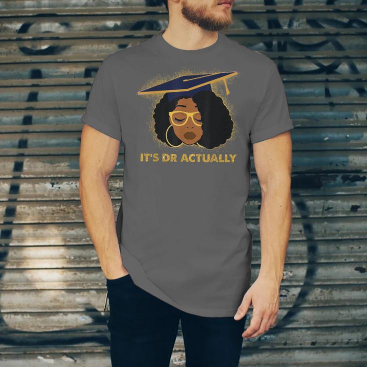 Its Doctor Actually Graduation Healthcare Afro Women Unisex Jersey T-Shirt